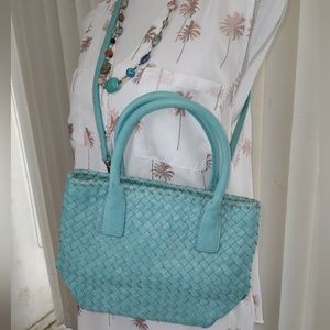 Fossil Woven Leather Bag